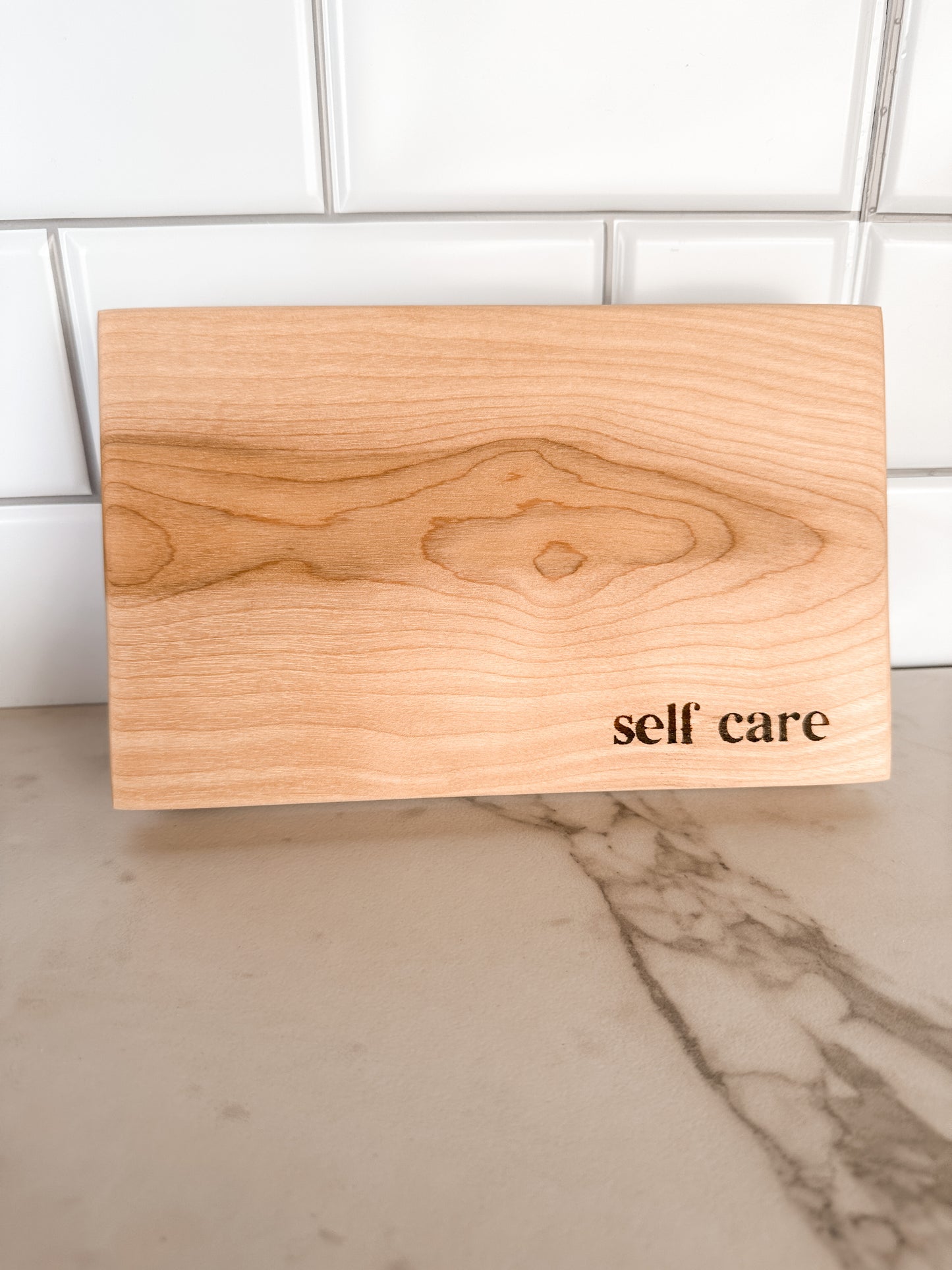 Self Care Wood-Burned Stand